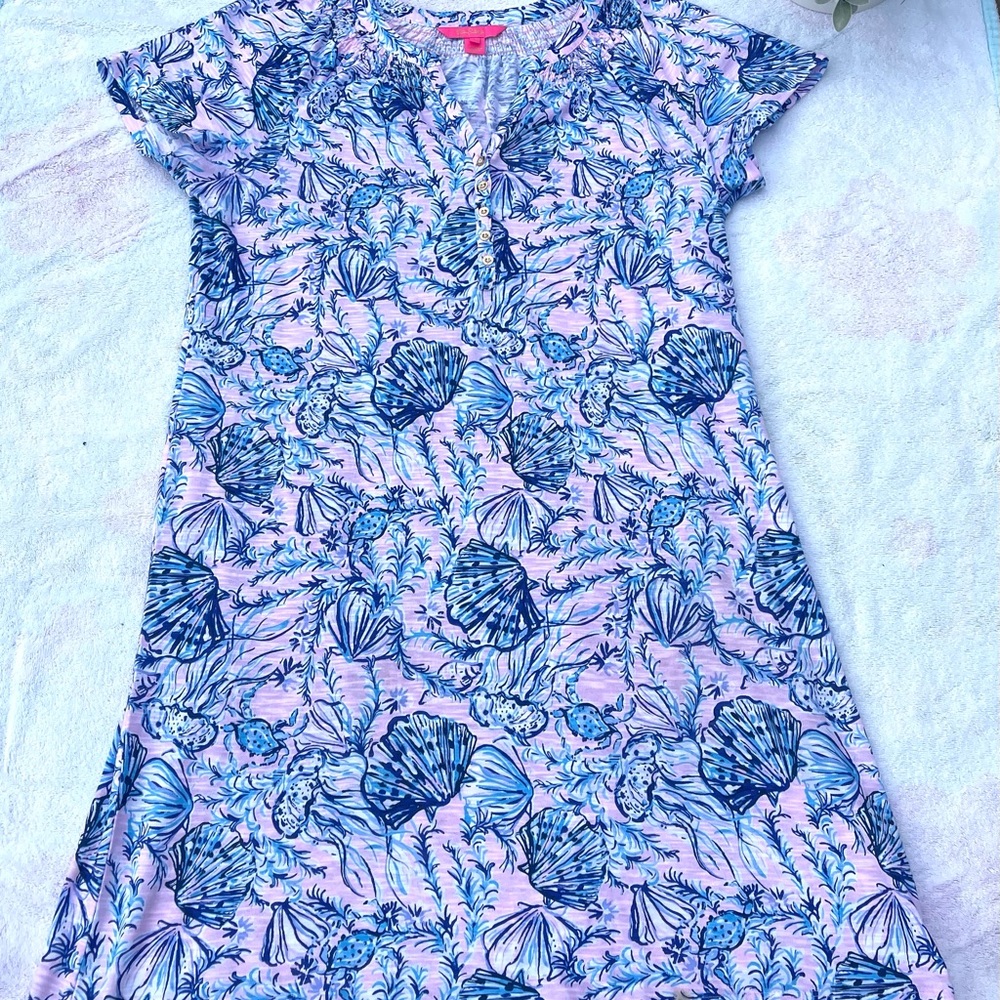 Lilly Pulitzer short sleeve T-shirt dress size L
